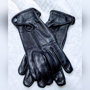 Hugger Genuine Nappa Black Gloves NWOT